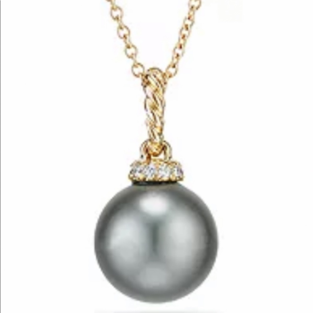 Brand New! David Yurman Pendant Necklace Tahitian Pearl